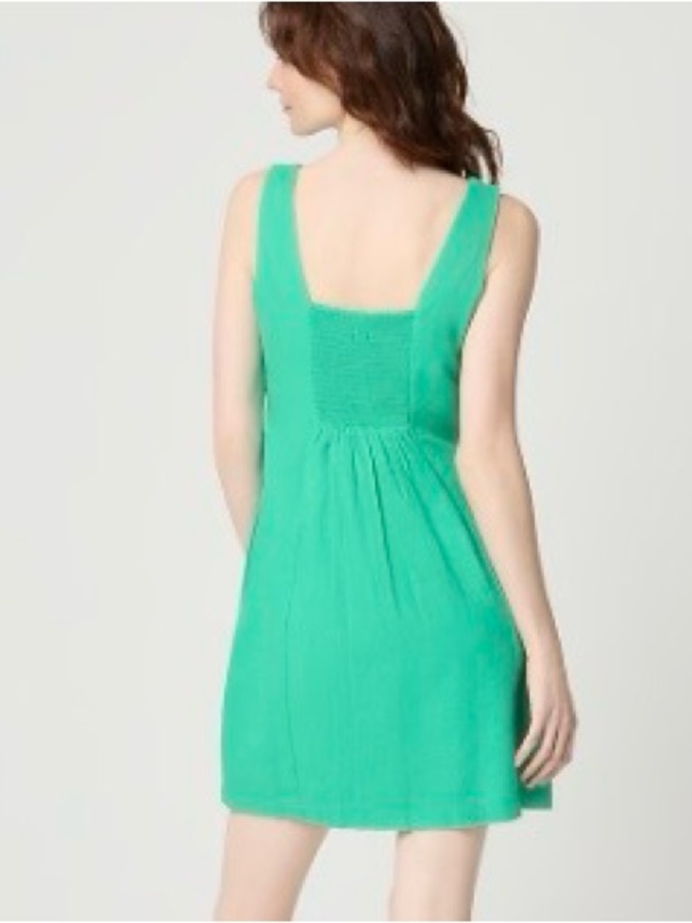 J. Crew Factory Linen Blend Square neck Shift Dress - Picture 9 of 10